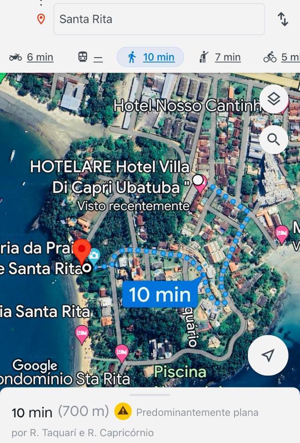 Apartamento Com Acesso A Pe A Santa Rita - Enseada - Ubatuba Ngoại thất bức ảnh