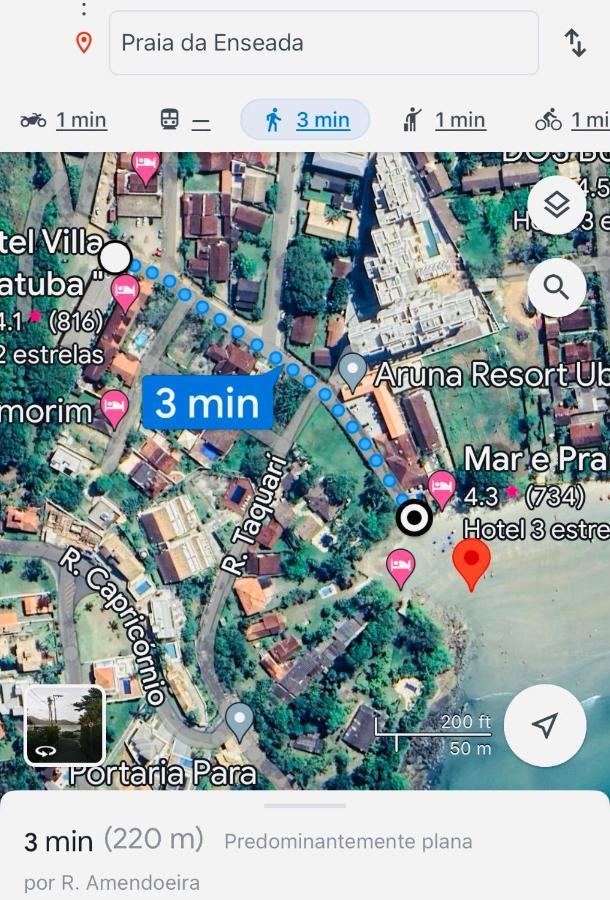 Apartamento Com Acesso A Pe A Santa Rita - Enseada - Ubatuba Ngoại thất bức ảnh